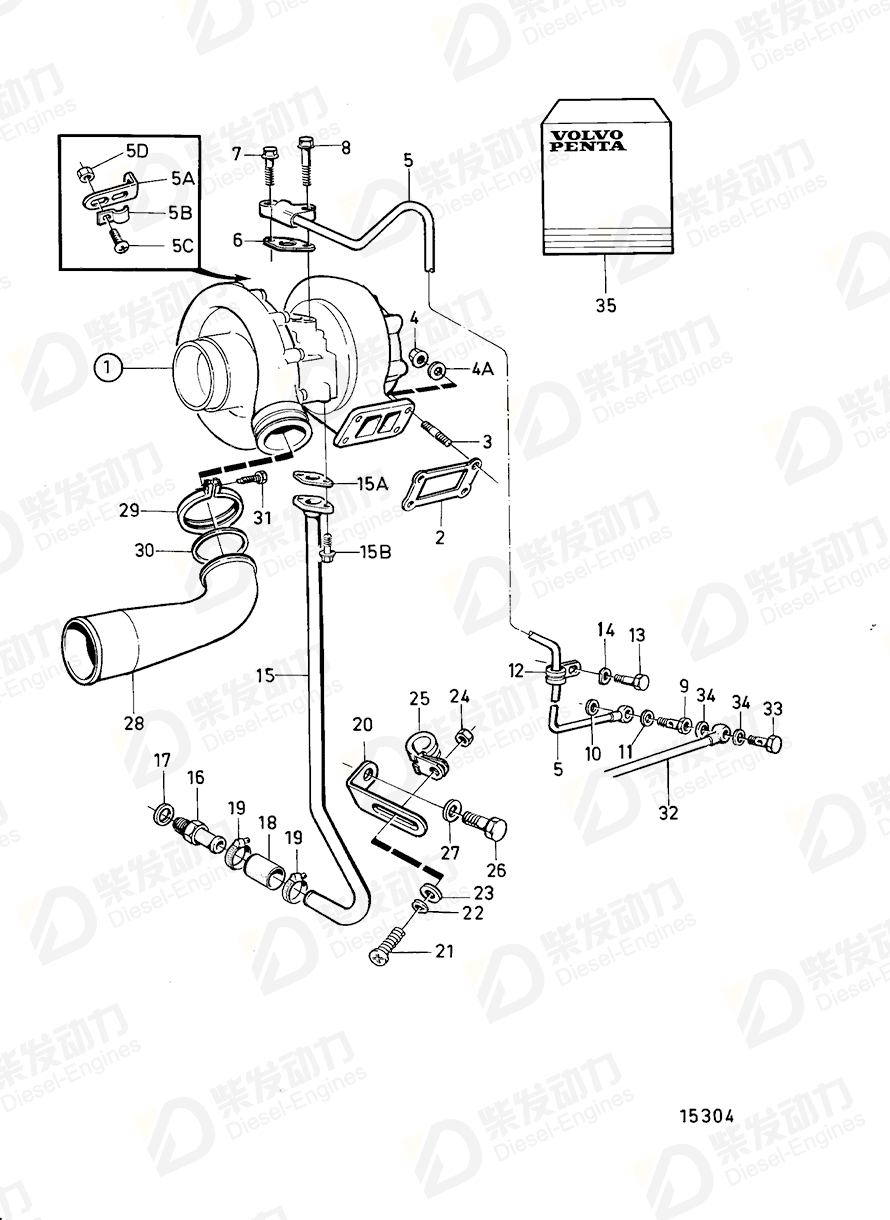 VOLVO Hexagon screw 949335 Drawing